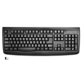 Kensington Pro Fit Wireless Keyboard - Black - Wireless Connectivity - Rf - Usb Interface - Compatible With Computer - Qwerty Keys Layout - Membrane - Black (k72450us)
