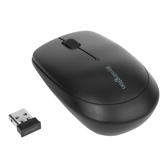 Kensington Pro Fit Mobile - Mouse - right and left-handed - laser - 2 buttons - wireless - 2.4 GHz - USB wireless receiver - black