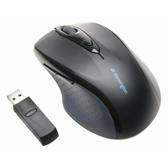 Kensington Pro Fit Optical Wireless Mouse, Full-Size, Black