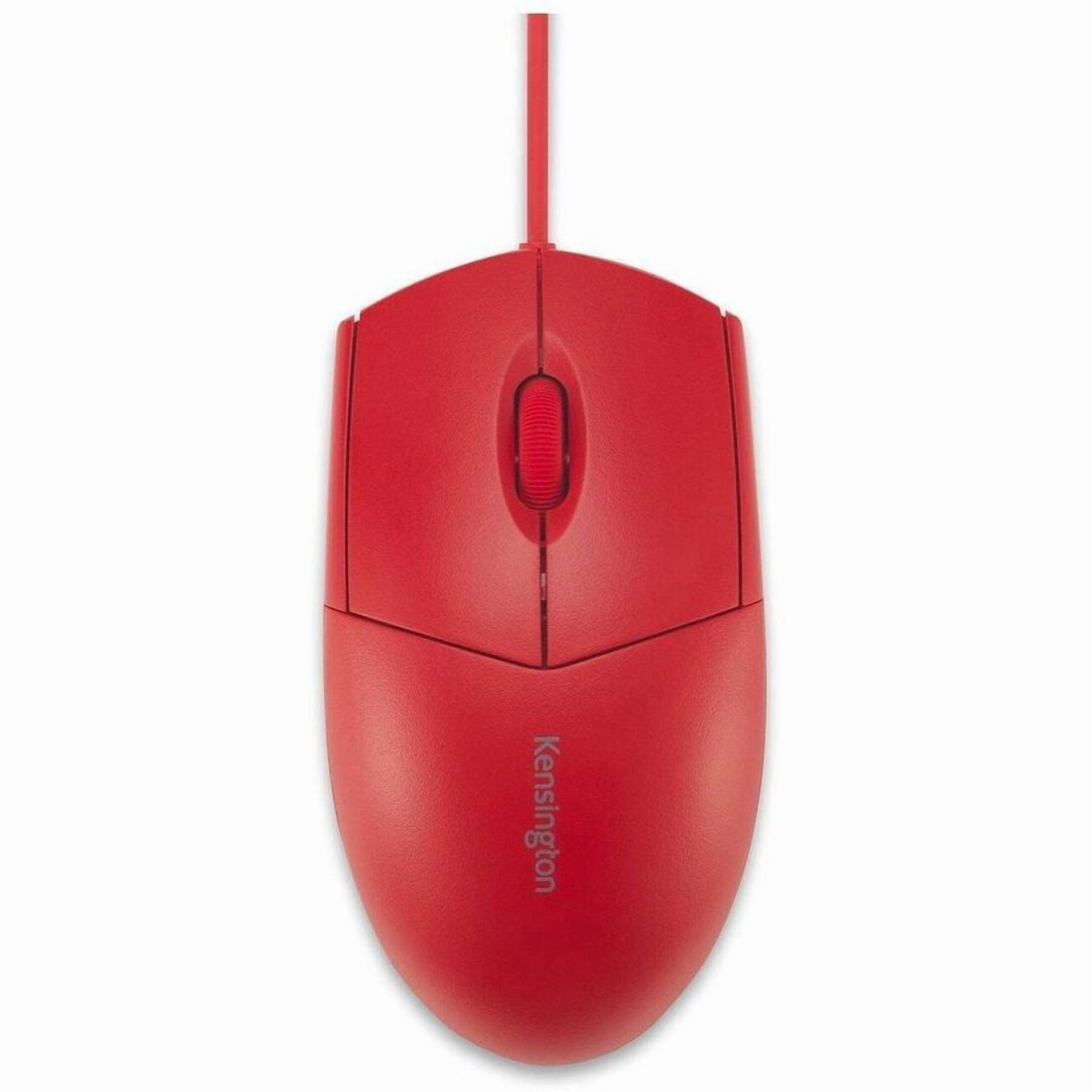 Kensington Pro Fit Wired Washable Mouse, Red