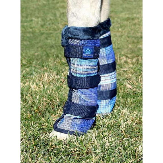 Kensington Protective Fly Boots with Fleece Trim - Sold in Pairs