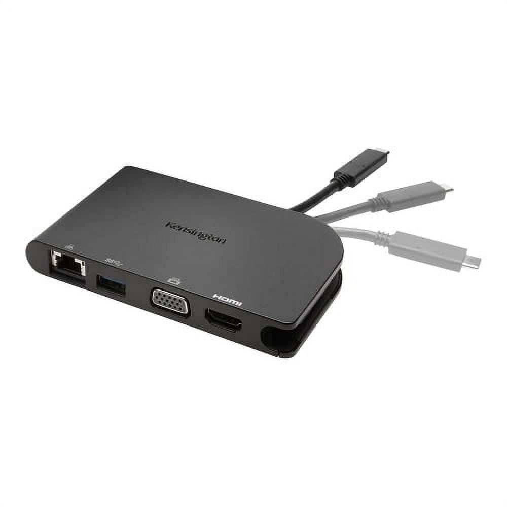 Kensington SD1500 USB-C Mobile Dock - 4K HDMI or HD VGA -Windows/Chrome/Mac - Docking station - USB - VGA, HDMI - GigE