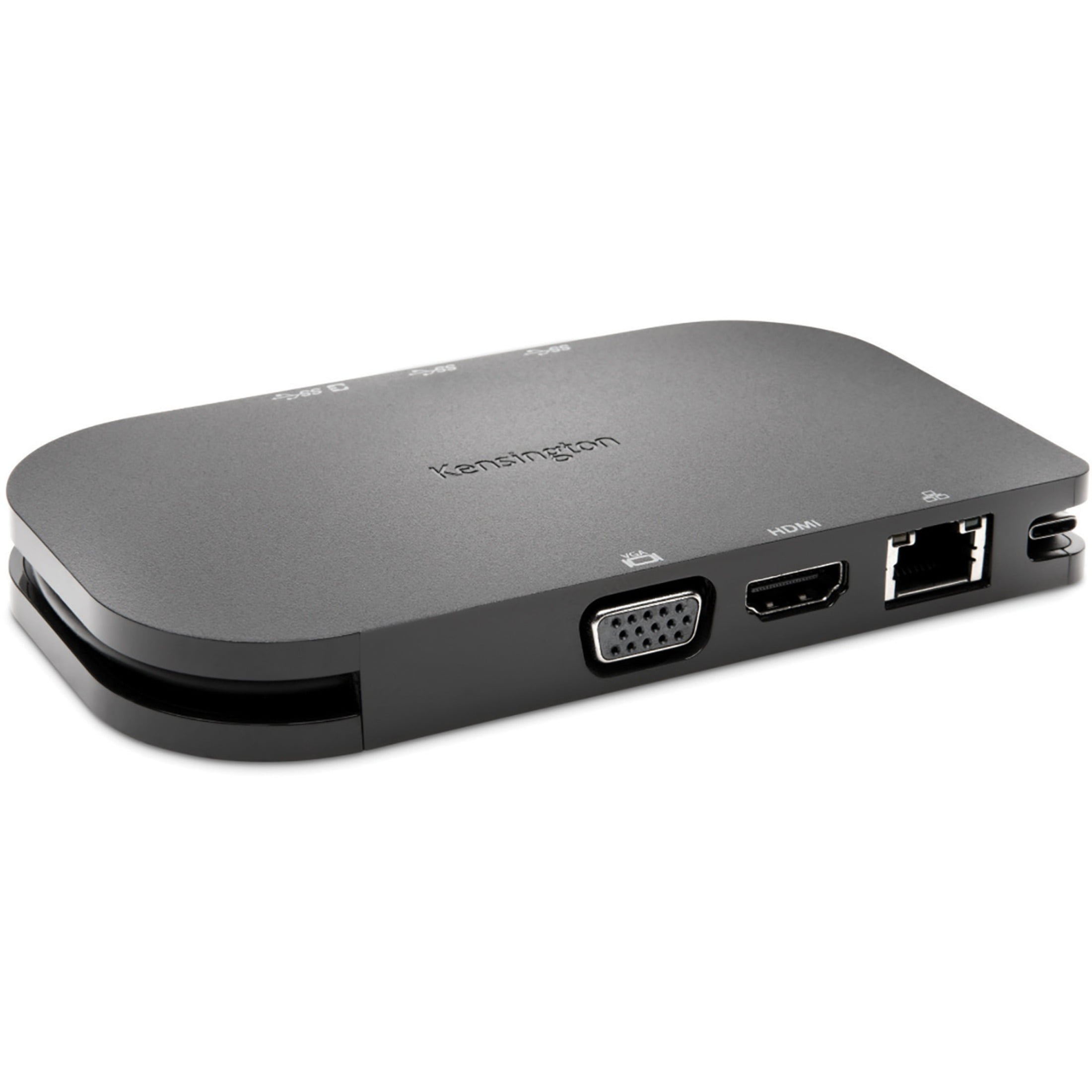 Kensington SD1600P USB-C Mobile 4K Dock with Pass-Through Charging - Docking station - USB-C - VGA, HDMI - 1GbE