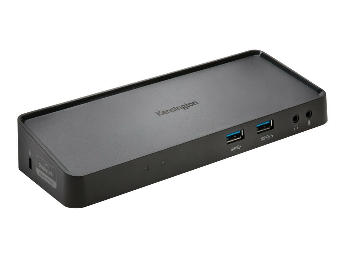 Kensington SD3650 Universal USB 3.0 Dual-2K Dock - DisplayPort & HDMI Ports - Docking station - USB - HDMI, DP - GigE - TAA Compliant - North America