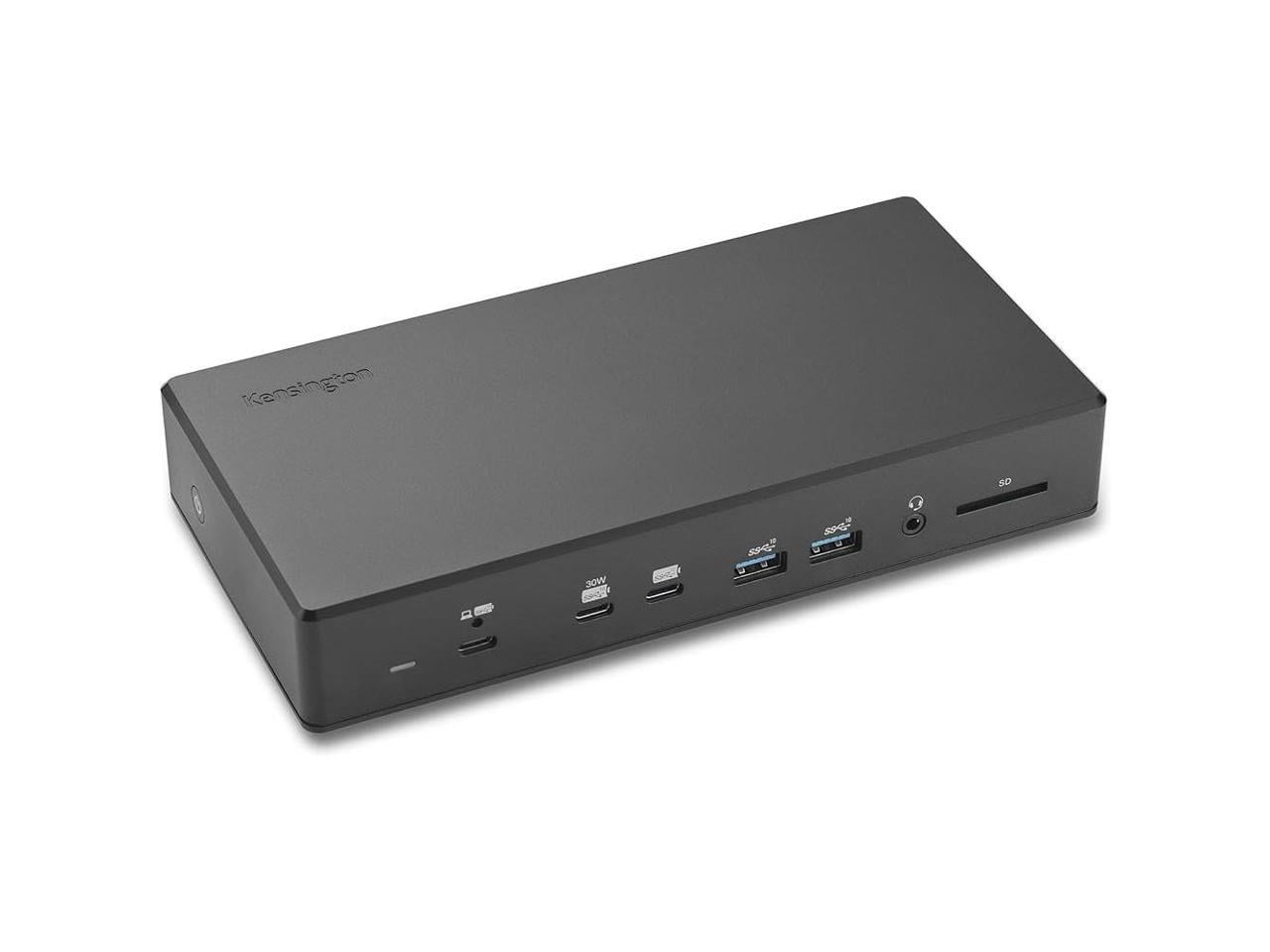 Kensington SD4880P USBC 4k Quad Monitor Docking Station, 6 x USBA & 4