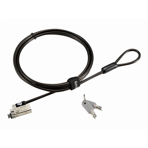 Kensington Slim NanoSaver 2.0 Keyed Laptop Lock, Black