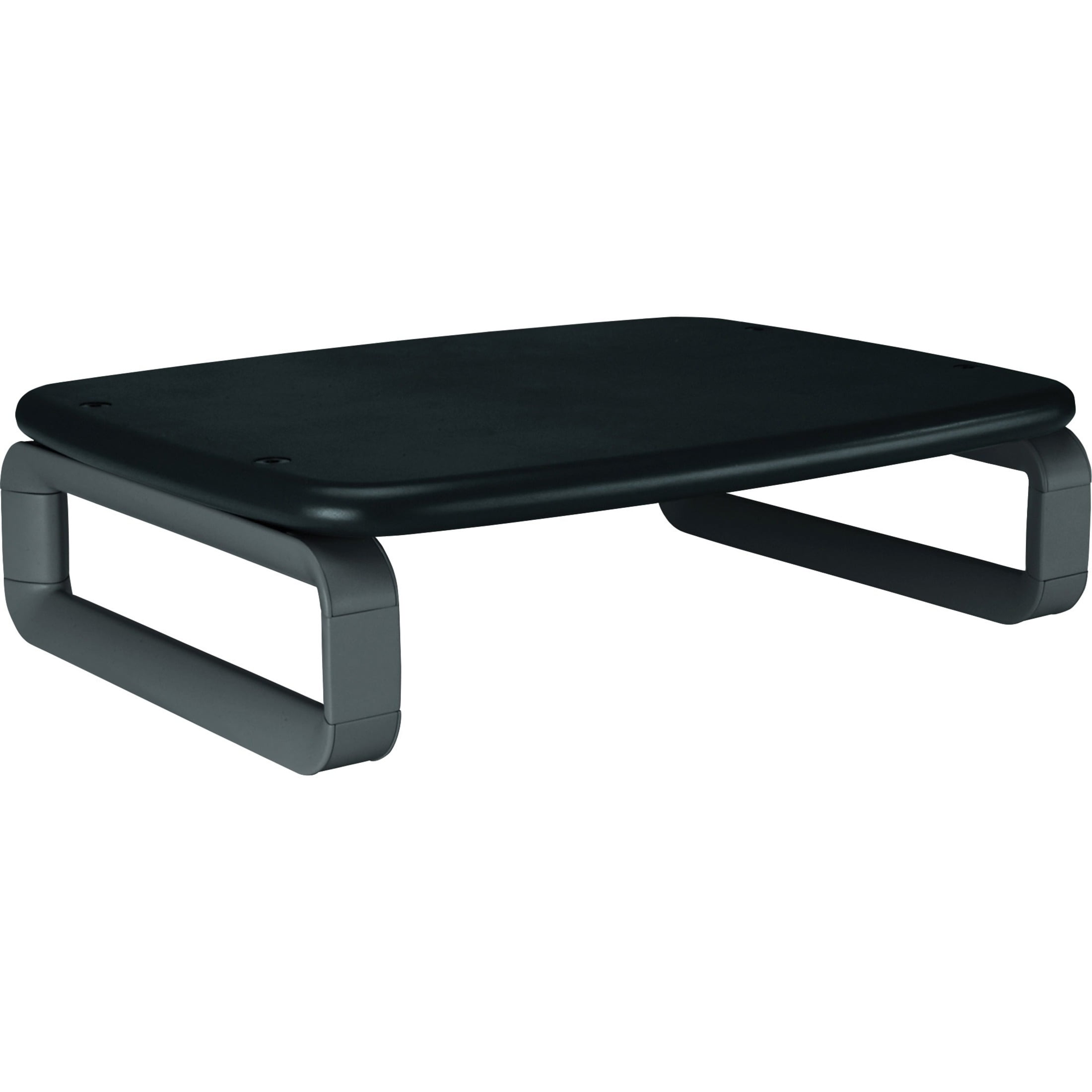 Black Adjustable Height Ergonomic Monitor Stand for 24" Screens