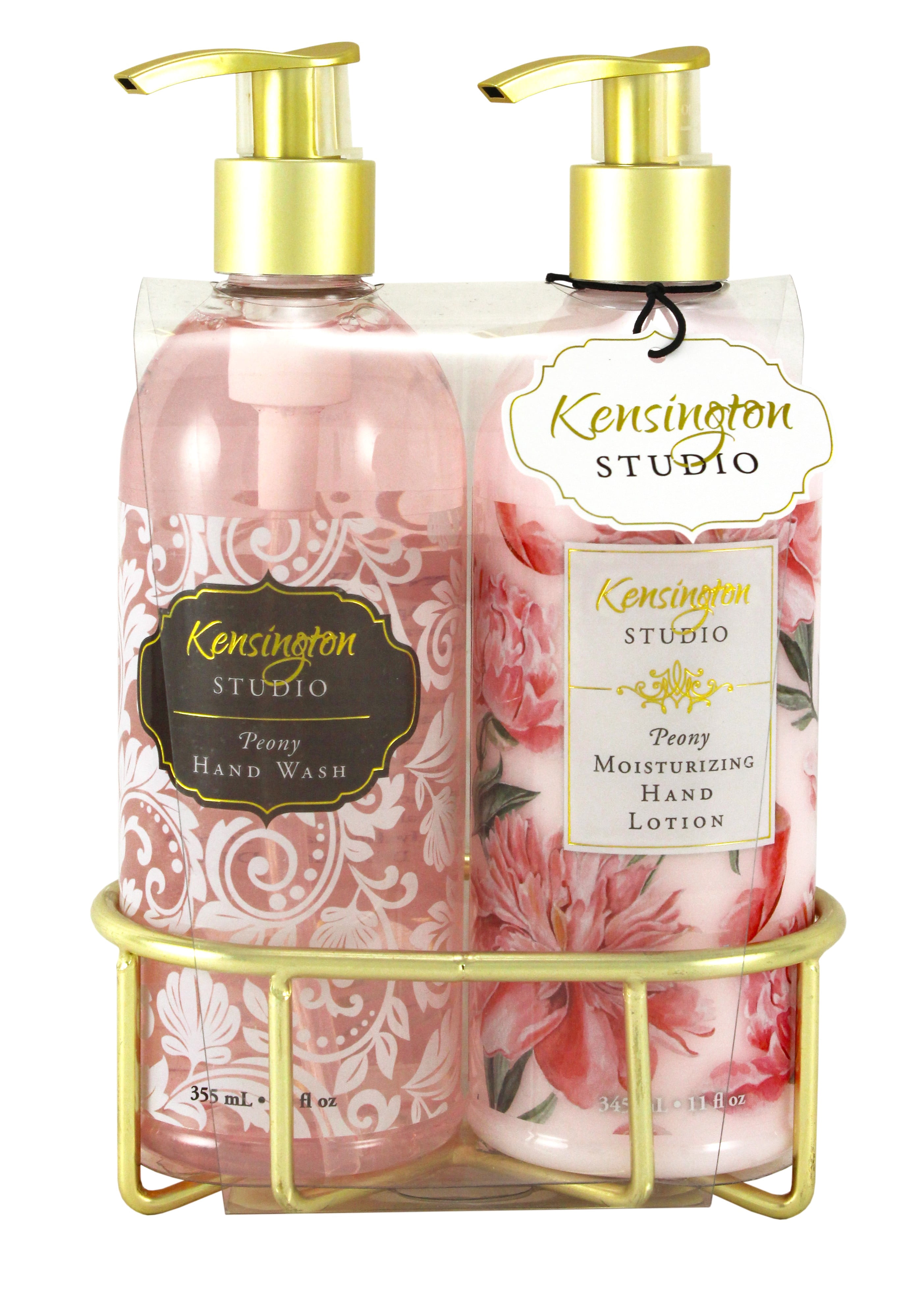 Kensington Studio Hand Wash & Lotion Caddy Set, Peony