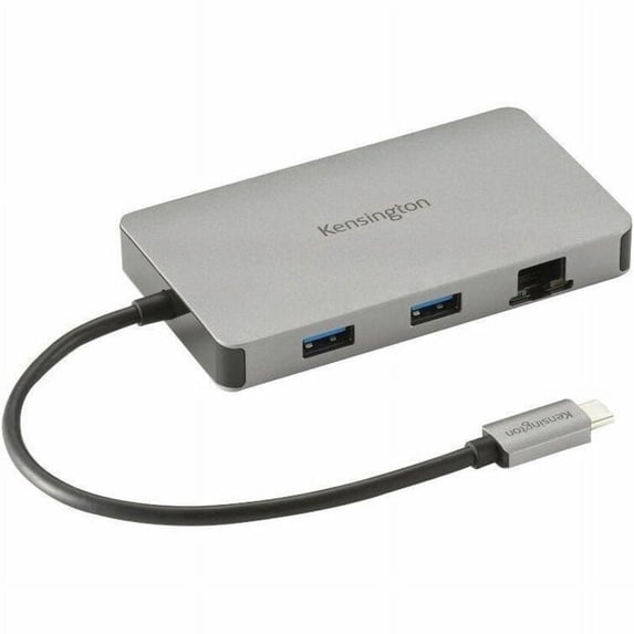 Kensington UH1450P USB-C Mobile Dock - for Monitor, Notebook, Keyboard, Desktop PC, Smartphone, Mouse - USB Type C - 2 Displays Supported - 4K @ 60Hz - 3840 x 2160 - 4 x USB Ports - 2 x USB Type-A ...
