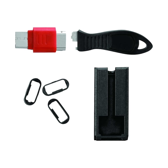 Kensington USB Port Lock with Cable Guard - Square - USB port blocker