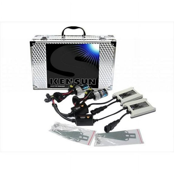 Kensun UN-K-55W Kit-9007 LH-12K HID Xenon Lo-Hi Halogen 12000K 55W AC Kit, Blue