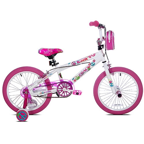 Kent 18-Inch Girls Bicycle with Peace Pink Tires - Walmart.com