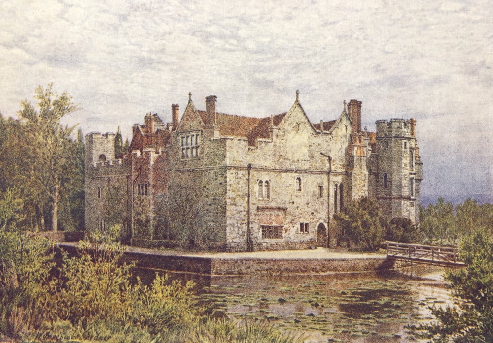 Kent 1906 Hever Castle Canvas Art - William B Gardner (24 x 36)