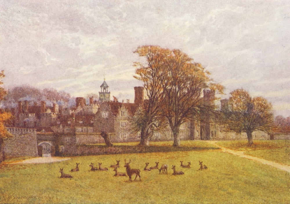Kent 1906 Knole House Sevenoaks Canvas Art - William B Gardner (18 x 24)
