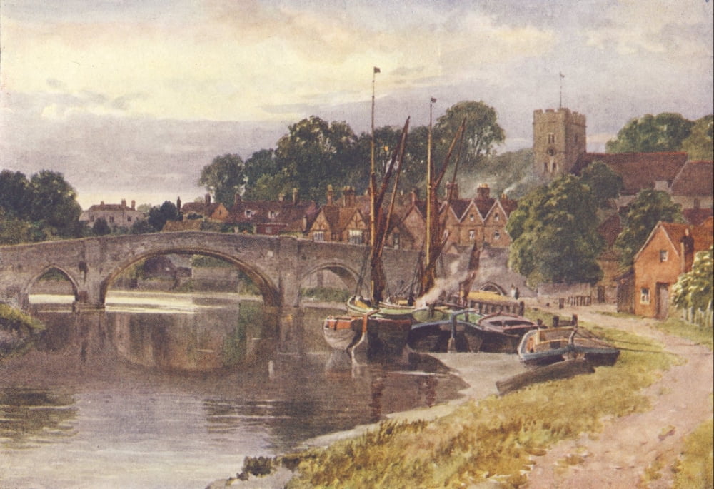 Kent 1906 Medway Aylesford Canvas Art - Harold Sutton Palmer (18 x 24)