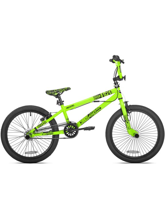Kent 20" Chaos BMX Bicycle, Fits Riders 4'2" - 5', Green, Child, Unisex