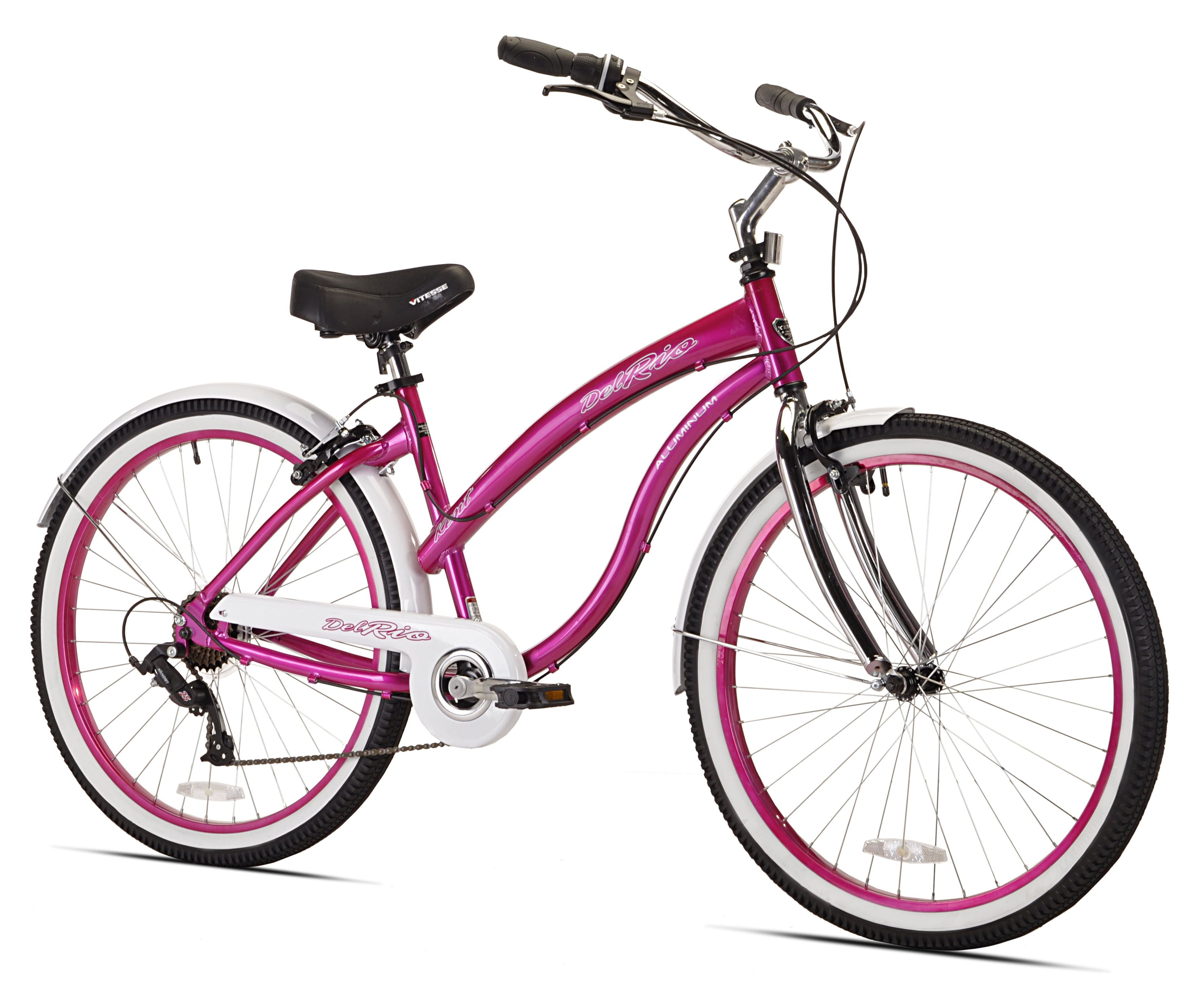 Bicicleta paseo BEACH CRUISER MUJER ROSA MATE 6VEL