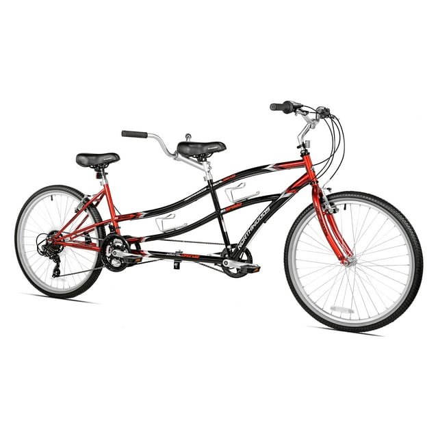 Kent 26" Northwoods 21-Speed Dual Drive Tandem Adult's Bike, Red/Black