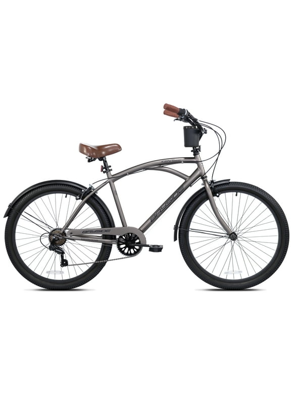 Kent 26 in. Bayside Men's Cruiser Bike, Gray