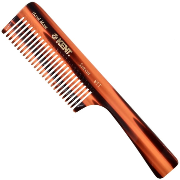 Kent 91T Detangler Combs for Women Wide Tooth Hair Comb for Curly and Wavy Hair, Wide Tooth Combs and Wet Hair Comb, Large Handle Wide Tooth Shower Comb for Hair for Effective Detangling Kent Comb