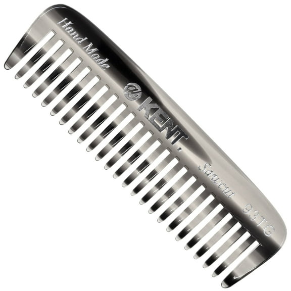 Kent 93TG Mini Beard Comb for Men, Wide Tooth Men's Comb, Mustache Comb and Beard Combs for Facial Hair, Small Pocket Sized Travel Comb, Mini Comb Detangle Comb for Beard Detangling Comb