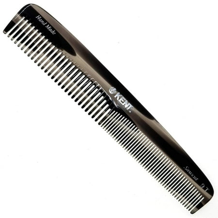 Kent 9T Fine Tooth and Wide Tooth Comb Detangler Hair Combs - Large Handmade and Saw-Cut Dressing Comb - Wet Hair Comb for Women and Durable Grooming Comb for Men Made in England