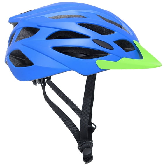 Kent Adult Helmet, Blue and Green with Mesh Liner