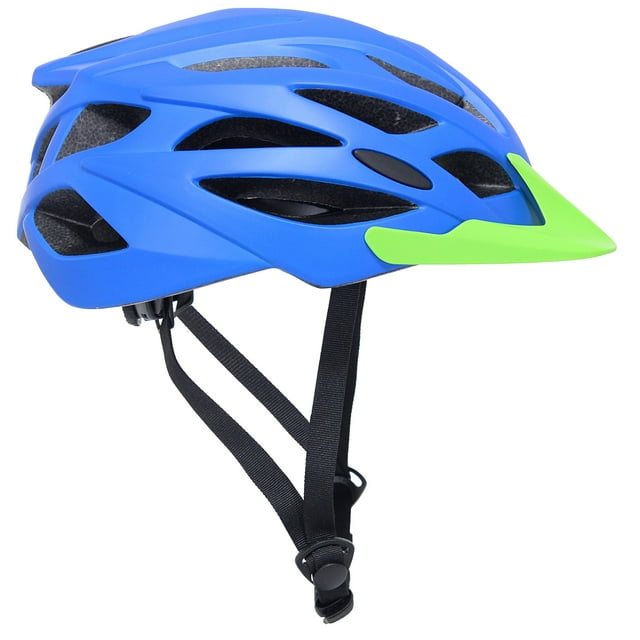 Kent Adult Helmet, Blue and Green with Mesh Liner