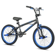 Kent Bicycle 20 in. Chaos Boy's Child Bicycle, Matte Black and Blue