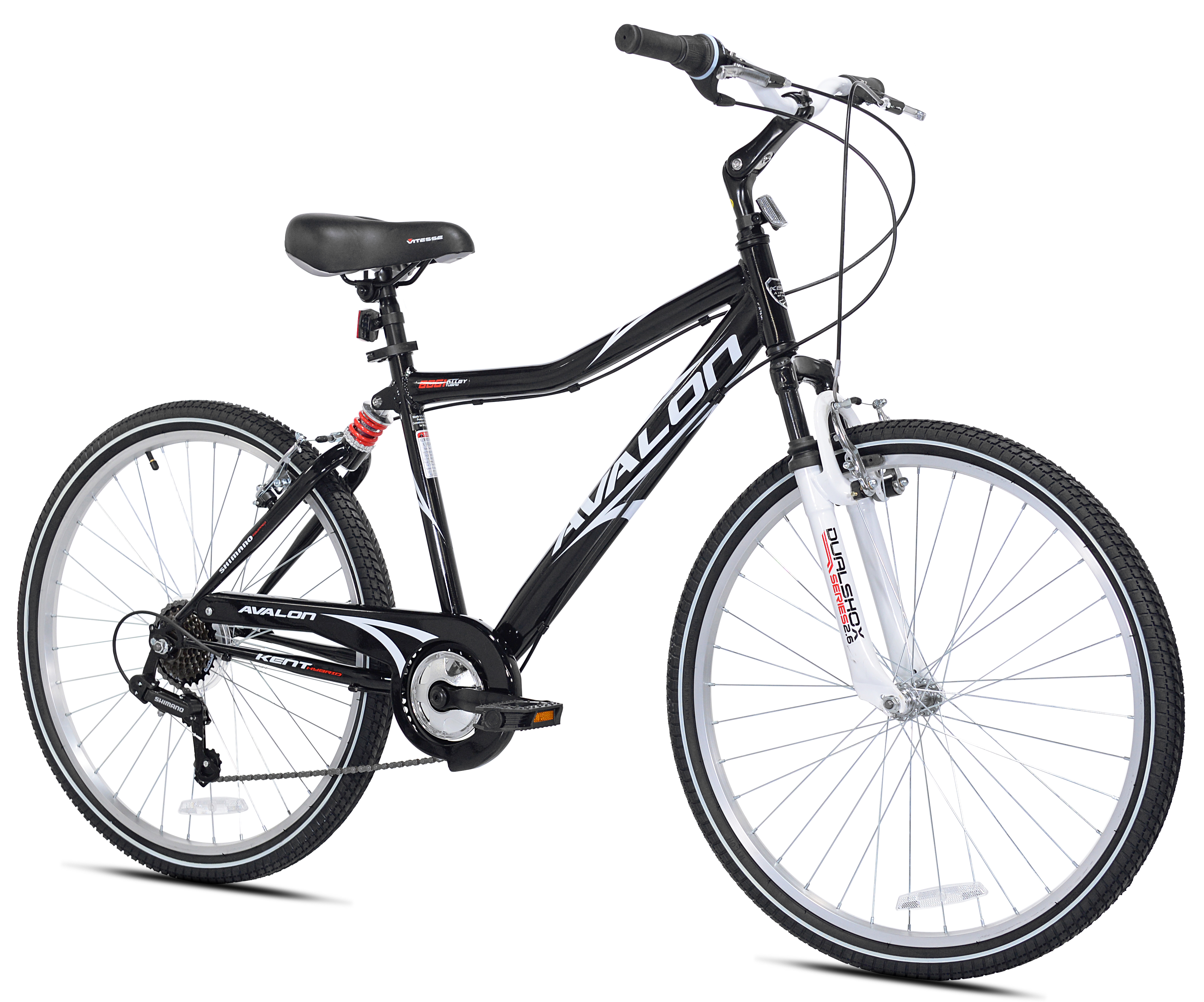 Kent Bicycle 26 In. Avalon Comfort Men's Bike with Full Suspension, Black - image 1 of 11
