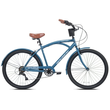 Kent Bicycle 26-inch Bayside Mens Cruiser Bicycle, Blue