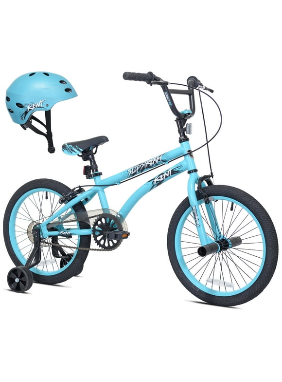 Kent  Bicycles 18-inch Wheel, Boys Slipstream Bicycle with Helmet, Teal