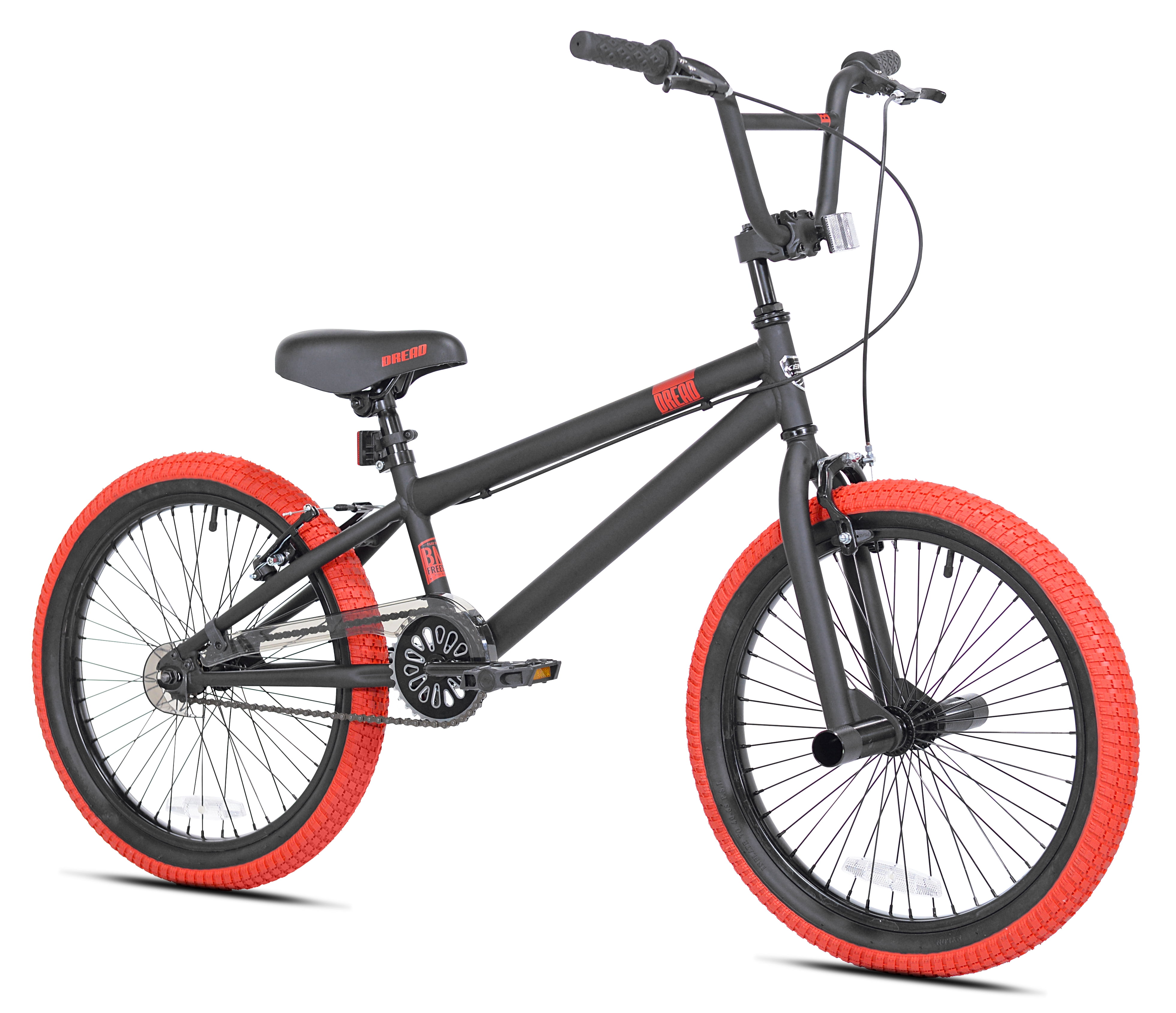 Kent Bicycles 20" Dread Boy's BMX Child Bike, Black/Red