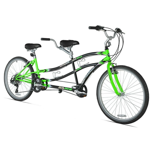 Kent Bicycles 26 In. North Woods 21-Speed Dual Drive Tandem Adult's Bike, Green, Black