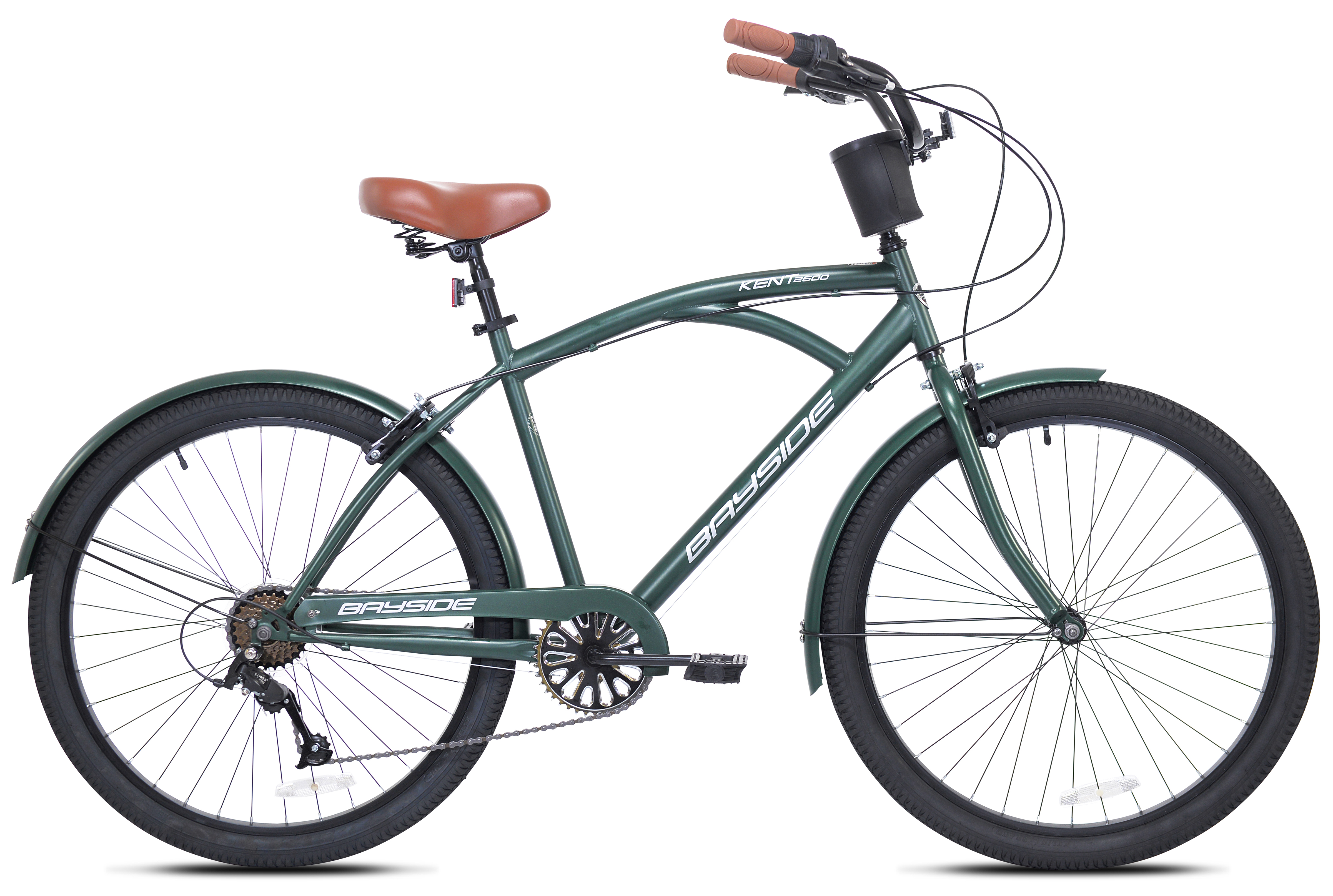 Kent Bicycles 26-inch Bayside Men's Cruiser Bicycle, Green - image 1 of 8