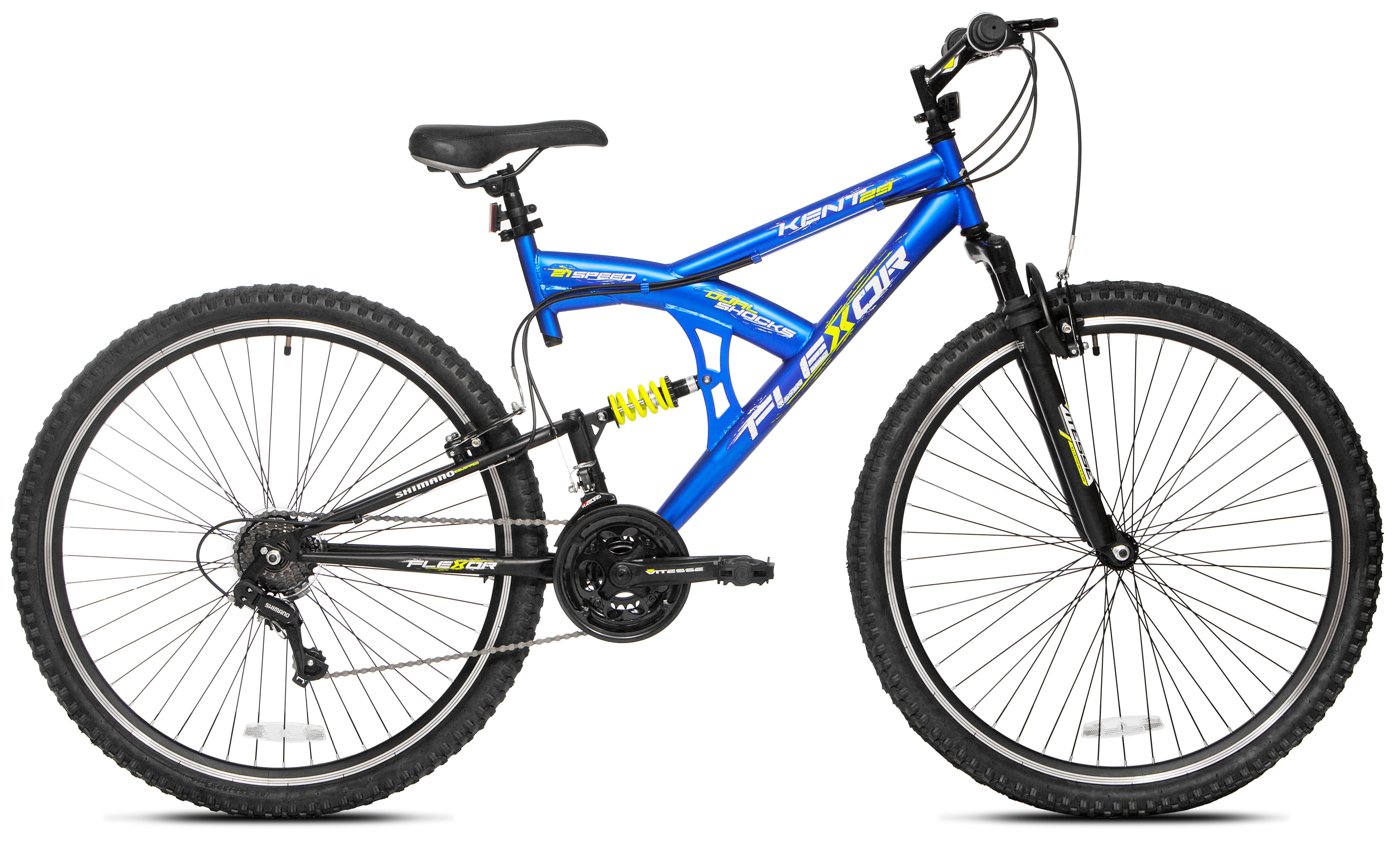 Kent 29 in. Flexor Mens Dual Suspension Mountain Bike (Blue) in Nepal