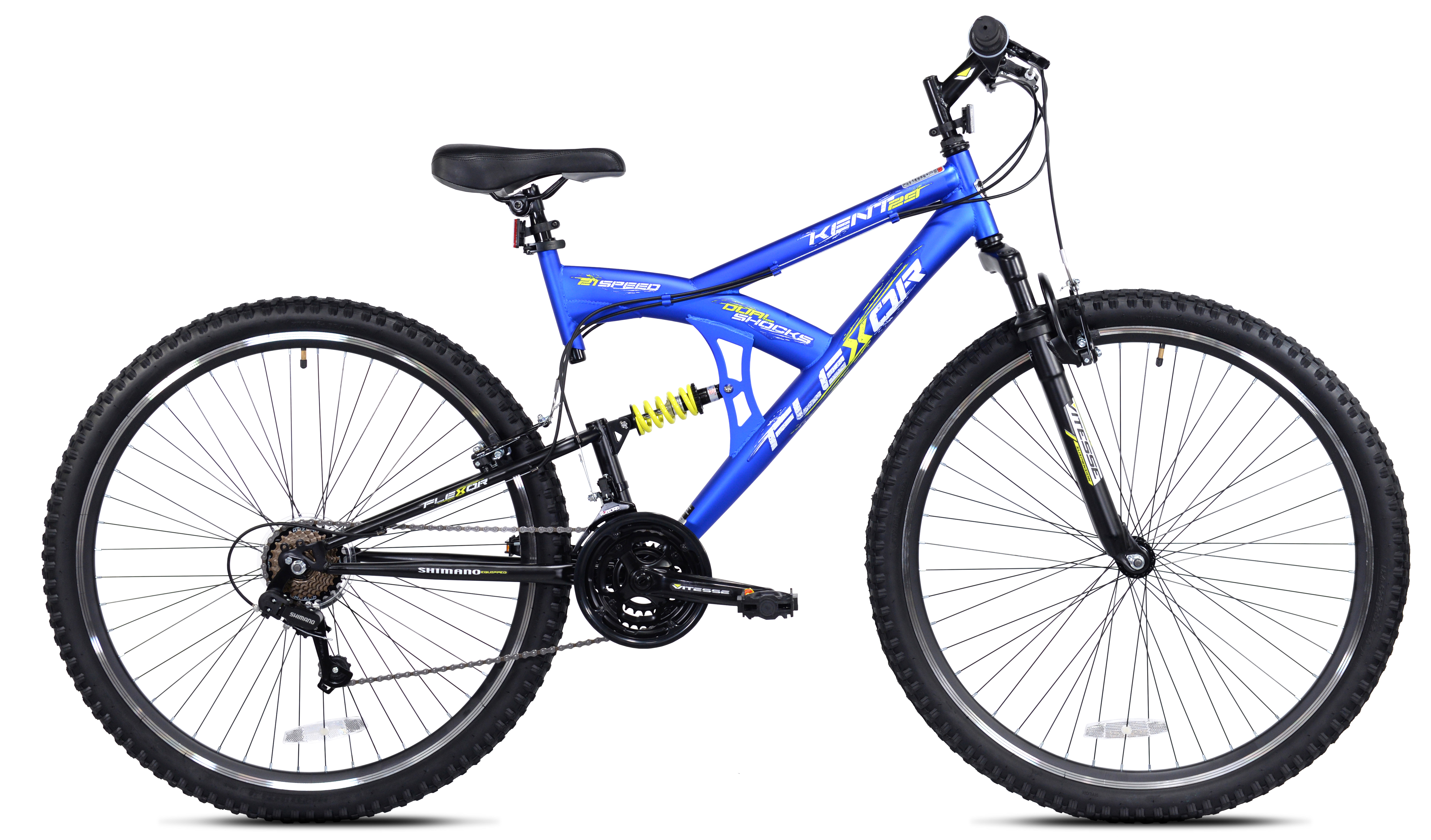 Kent Bicycles 29 in. Flexor Men's Dual Suspension Mountain Bike, Blue - image 1 of 11