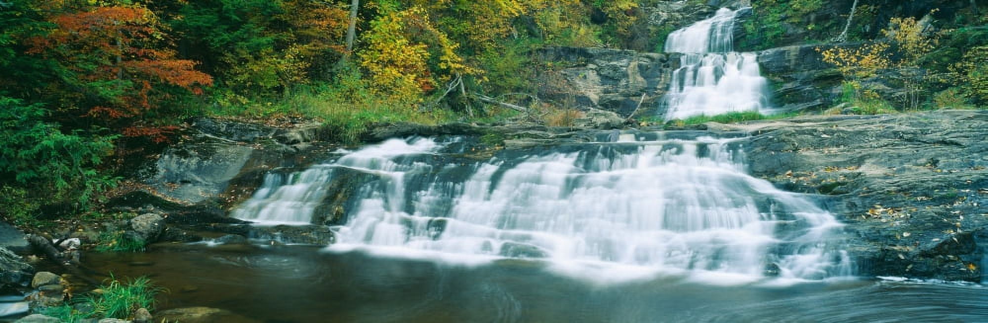 Kent Falls State Park Connecticut Canvas Art - Panoramic Images (27 x 9)