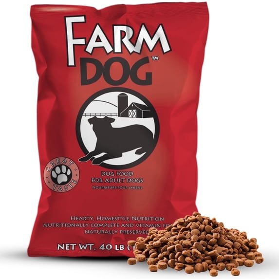 Farm Dog Adult Dry Dog Food, 18% Protein, 40 lb Bag