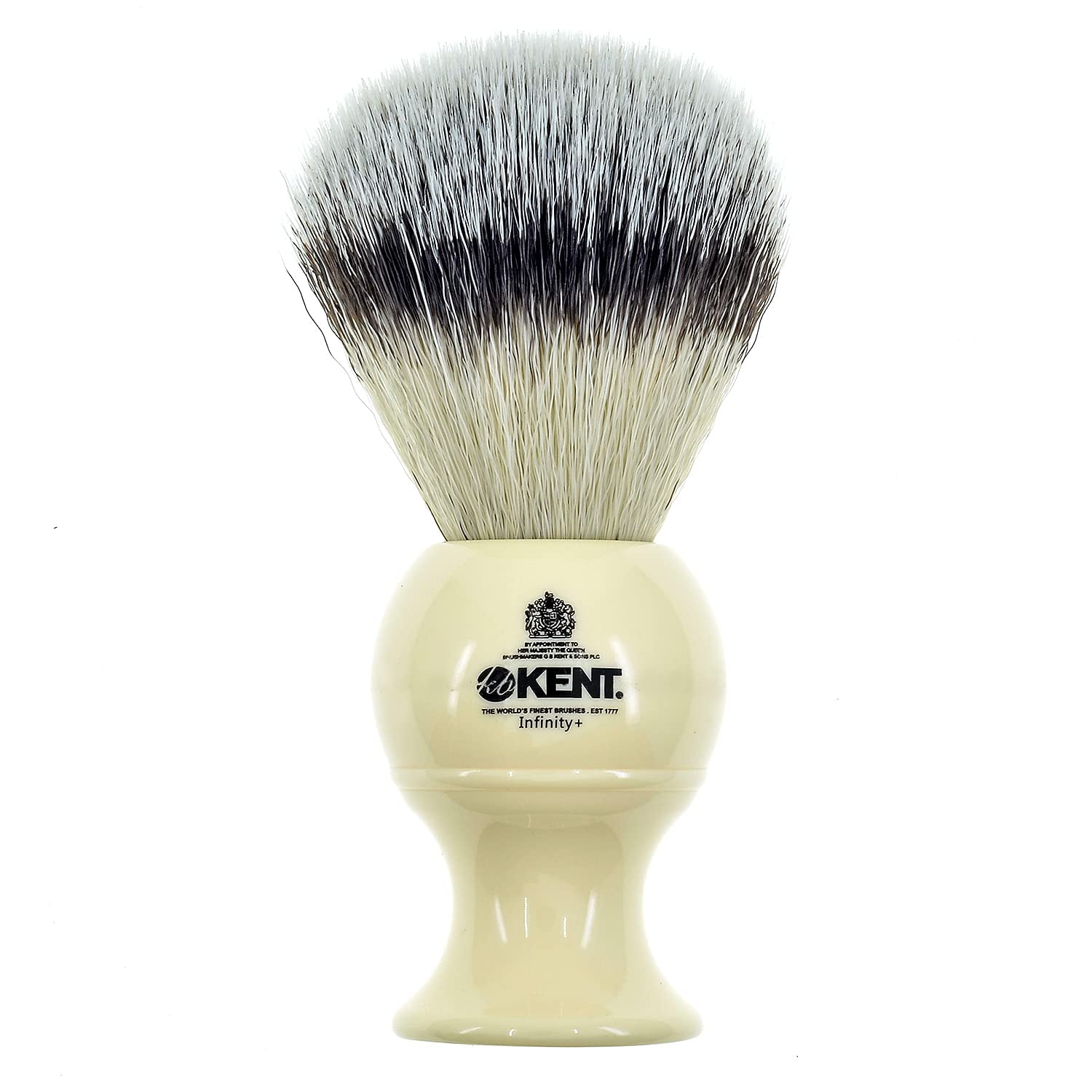 Kent INF Infinity Ultra-Soft Silvertex Bristles Shaving Brush Synthetic Bristles