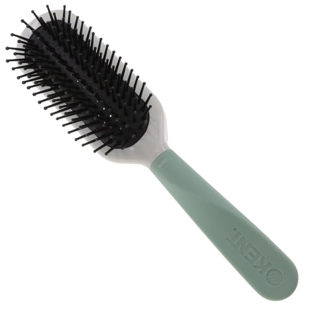 Kent KCR2 "Create" Vented Cushion Paddle Hair Brush for Blowdrying, Root Lift, and Volume in All Hair Types, Vent Brush with Ergonomic Handle and Soft Ball Tipped Bristles for Pain Free Use