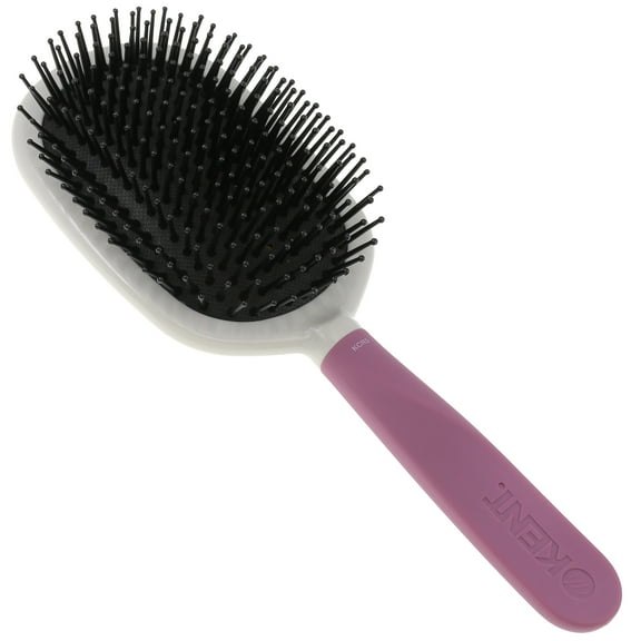 Kent KCR5 "Create" Large Cushioned Paddle Brush for Smoothing and Straightening All Hair Types - Detangling Brush with Ergonomic Handle and Fine Nylon Bristles for Smooth Finishing and Shine