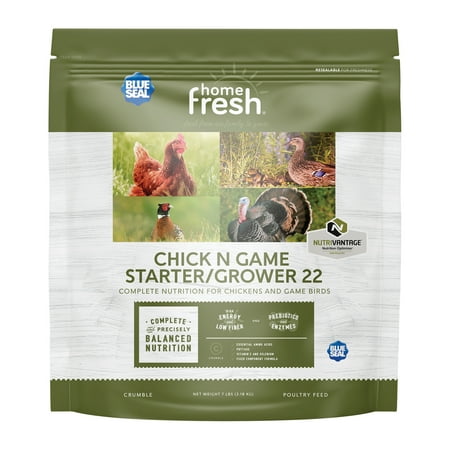 Kent Multi-Flock Chicken N Game Starter Grower 22 Poultry Crumble 7lb
