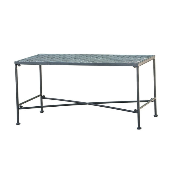 Kent Outdoor Black Iron Coffee Table