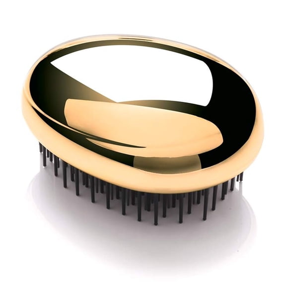 Kent PG Gold Pebble Scalp Massager Shampoo Brush, Shower Brush, and Travel Size Detangling Brush - Scalp Scrubber for Dandruff and Kids Hair Brush Hair Detangler - Hairbrush for Tangles