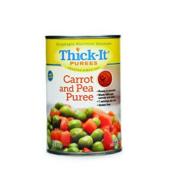 Thick-It Heat And Serve Carrot & Pea Puree, 15 Ounce, 12 Per Case