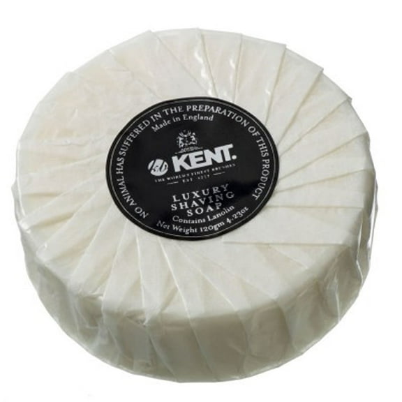 Kent SB2 Shaving Soap Puck Shaving Soap Refill for Men for Shaving Soap Bowl use with Shaving Brush for Men. Luxury Shave Barber Soap Made with Extracts of Lavender, Pine, and Clove. Made in England