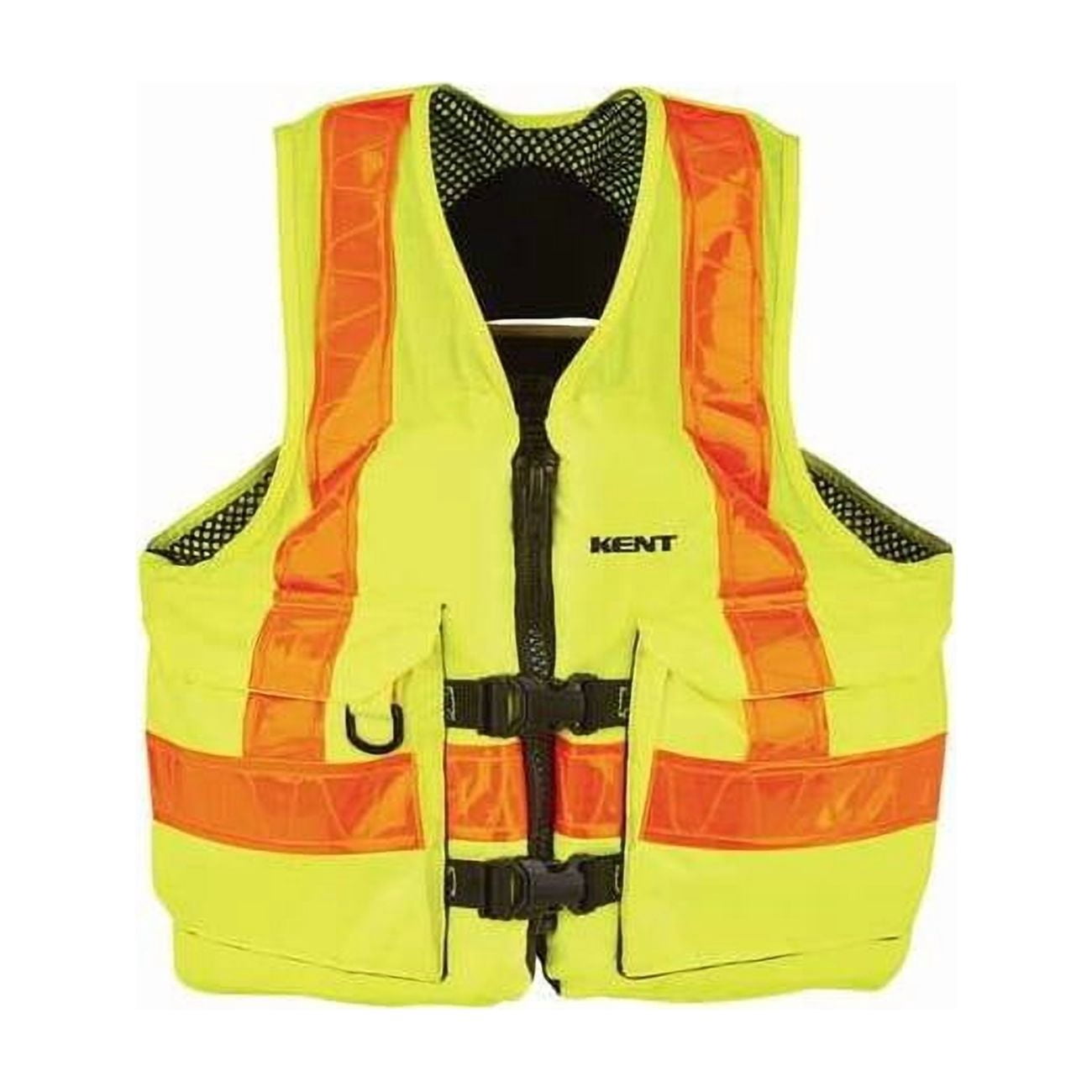 Kent Safety Life Jacket, 3XL, 15.5lb, Foam, Yellow 150800-410-070-23