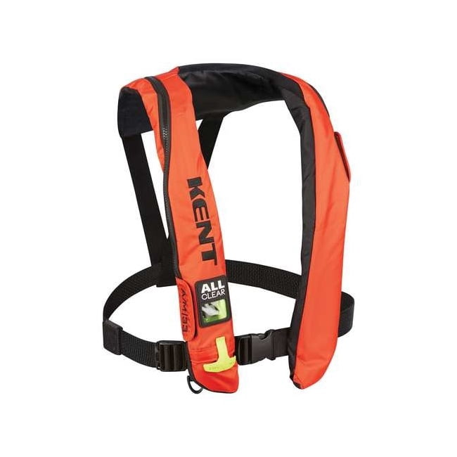 Kent Safety Life Jacket, Universal, 35lb, CO2, Orange 132802-200-004-19