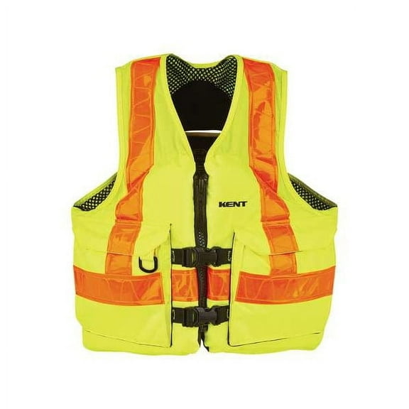 Kent Safety Life Jacket,XL,15.5lb,Foam,Yellow 150800-410-050-23